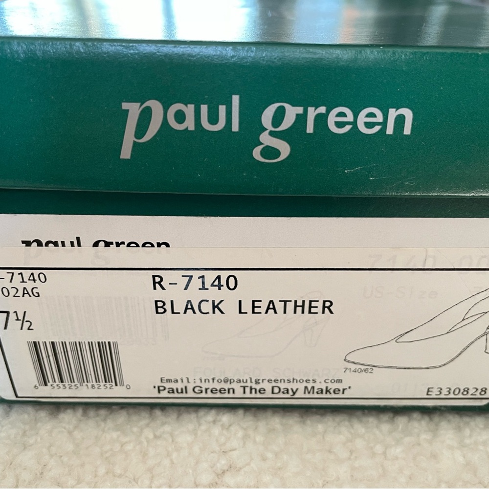 Paul Green Black Leather Footwear